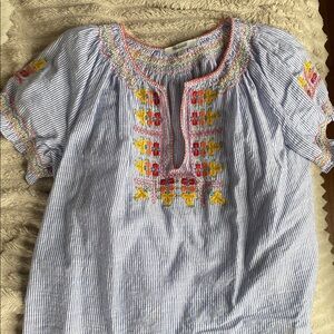 Madewell embroidered blouse